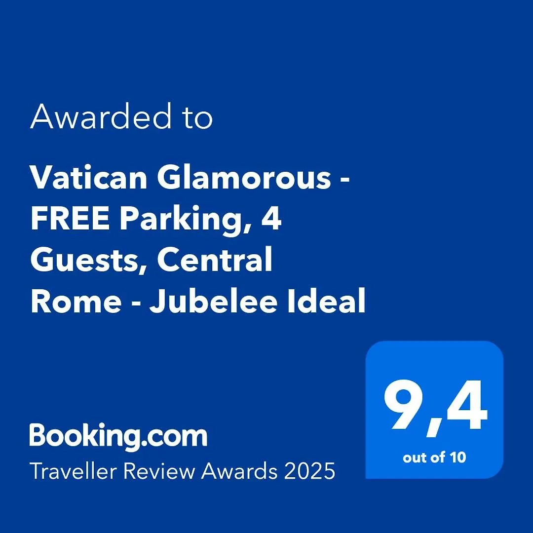 Vatican Glamorous At Passeggiata Del Gelsomino - Free Parking, 4 Guests, Central Rome - Jubilee Ideal Apartment